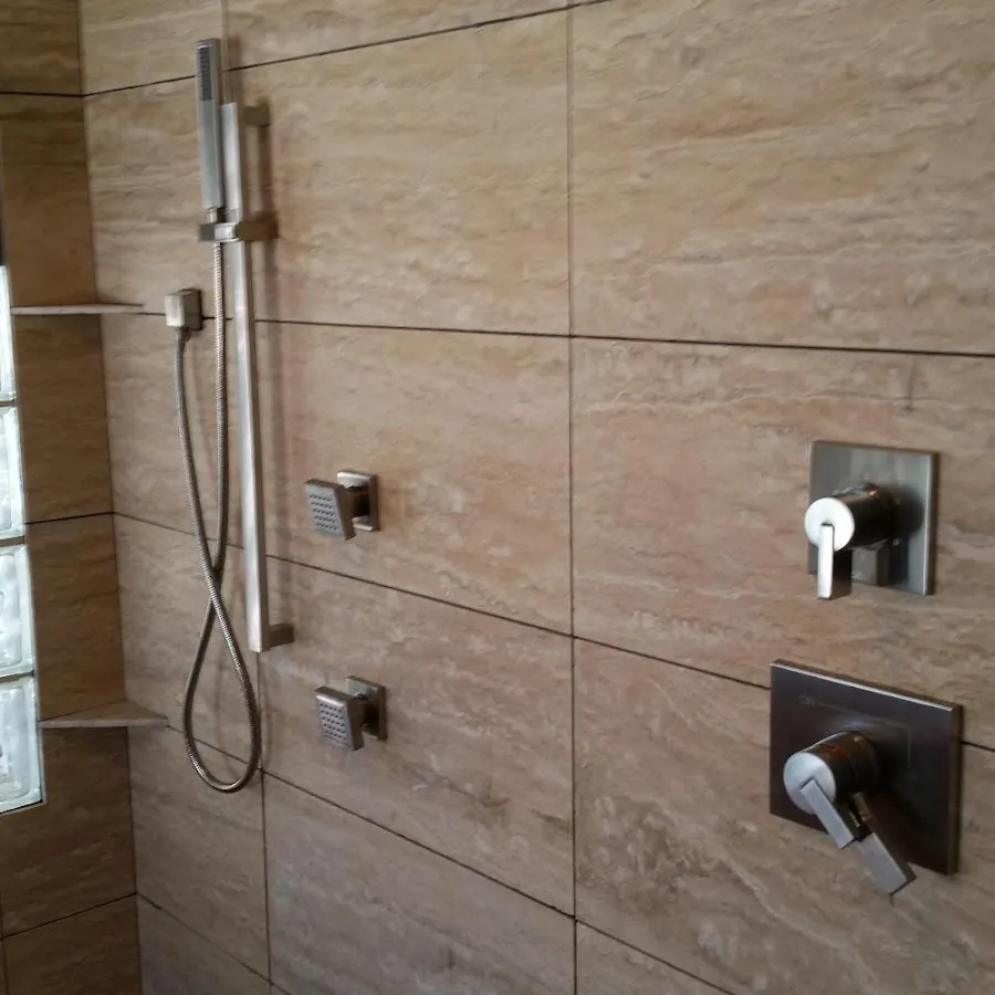 Shower fixture installation for Water Heater Replacement in Blaine